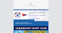 Desktop Screenshot of cangrejosyachtclub.com